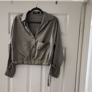 DO+BE Khaki Utility Jacket for Women